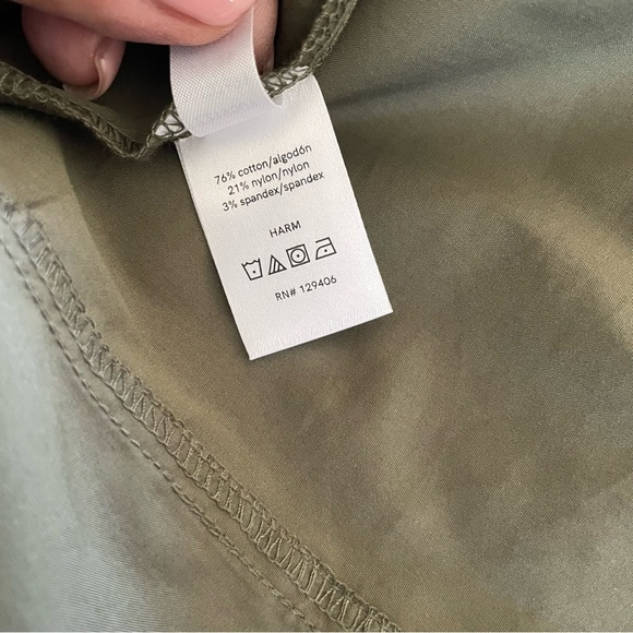 Venus army green button down collared midi Dress size 6 - Picture 7 of 12